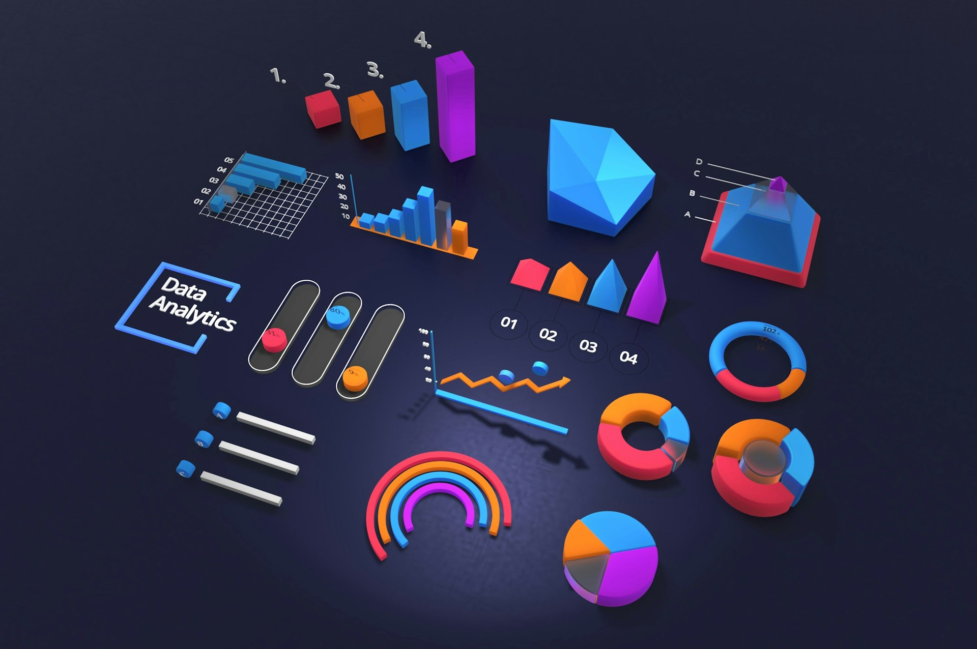 Interfaccia grafica di una dashboard su schermo